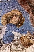 Melozzo da Forli One of Melozzo famous angels from the Basilica dei Santi Apostoli oil painting on canvas